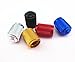 yueton 20pcs Colorful Aluminum Bicycle Bike Tire American Style Schrader Valve Caps Dust Covers