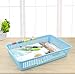 Anbers Plastic Rectangle Storage Baskets, Desktop Organizing Tray Baskets, Set of 6
