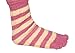6 Pack Warm Striped Fuzzy Toe Socks For Women - Cute Colorful Winter Toe Socks