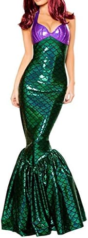 XSHUN Women 2018 New Halloween Deluxe Mermaid Costumes Halloween Paty Cosplay Mermaid