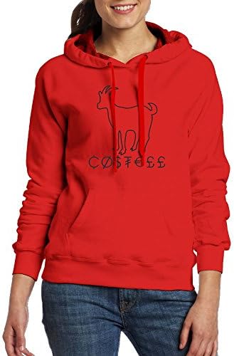 Gjshdhcui Erika-COSTELL Women Printed Long Sleeve Pocket Drawstring Sweatshirt With Pocket