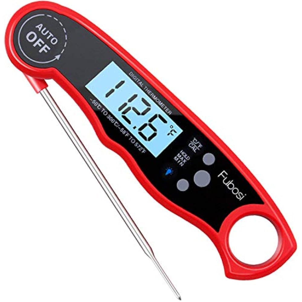 Waterproof Digital Meat Thermometer Super Fast Instant Read BBQ With