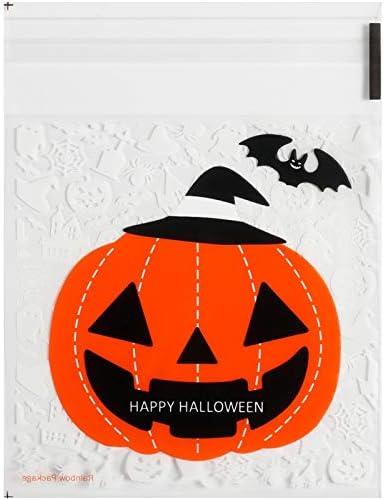 Amazon Beauty Player ハロウィン ラッピング 袋 10 10 3cm キャンディー お菓子 チョコレート クッキー かぼちゃ 幽霊 小物入れ ギフトバッグ シール袋 自己接着 プレゼント Big かぼちゃ 包装用品 オンライン通販