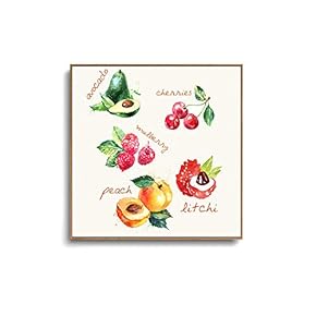 Framed Canvas Wall Art for Living Room, Bedroom Tasty Food Canvas Prints for Home Decoration Ready to Hanging - 16x16 inches