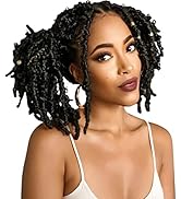Grozivig 12inch Butterfly Locs Crochet Hair 6 Packs Short Distressed Faux Locs Crochet Braids Hai...