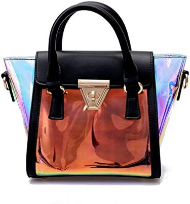 Marchome 2 in 1 Small Hologram Handbag Crossbody Purse Shoulder Bag