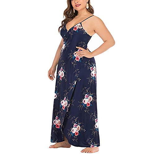 JOYORUN-Damen-V-Ausschnitt-Lang-Kleid-Sommer-Strand-Wickelkleid-Bademantel-Handtuch-Reise-Spa-Schwimmen-Grosse-Groesse