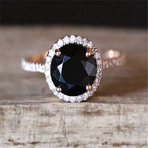Nutchanan Classic Black Stone Rings for Women Wedding Engagement Ring Gift Crystal Ring Rose Gold Luxury Jewelry Bague Femme Anillos Mujer (10)
