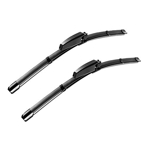 2 x Factory wipers for Audi A4 S4 Audi A6 S6 Audi Allroad 2002-2008 Windshield Wiper Blade Set - Pinch Tab 22"/22" (Set of 2)