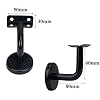 thumbnail image 2 of Ziqi 5 Pack Black Stainless Steel Handrail Bracket Heavy Duty | Desertcart South Africa 2 of 14