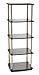 Convenience Concepts Designs2Go X-Tra Storage 5-Tier Media Tower, Black
