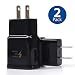 Adaptive Fast Charging Wall Charger Adapter Compatible Samsung Galaxy S6 S7 S8 S9 / Edge/Plus / Active, Note 5,Note 8, Note 9, EP-TA20JBE Quick Charge Charger (2 Pack)