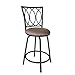 Roundhill Furniture Redico Adjustable Metal Barstool, Powder Coated Black