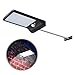 Solar Gutter Lights Wall Sconces with Mounting Pole, 36 LED Outdoor Solar Motion Sensor Detector Lights, Waterproof Exterior Security Lights, 4 Working Mode for Barn, Porch, Garage