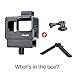 ULANZI V2 Vlogging Case w Tripod for Gopro, Handheld Protective Housing Case Vlogging Frame Cage Mount with Microphone Cold Shoe Adapter Compatible for GoPro 7 6 5, Action Camera Accessories