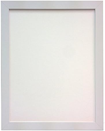 FRAMES BY POST 25mm wide H7 White Picture Photo Frame A2 (Plastic Glass)