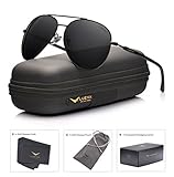 LUENX Aviator Sunglasses Polarized for Men Women with Sun Glasses Case - UV 400