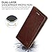 Belemay Compatible with iPhone 6s Case, Compatible with iPhone 6 Case, Genuine Leather Slim Wallet, Flip Folio Cover [Durable Soft TPU Inner Case] Card Holder Slots, Kickstand, Cash Pocket, Brown
