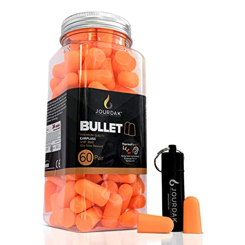 Ear Plugs for Sleeping Block Out Snoring, Premium Thermo Foam Noise Reduction and Cancelling