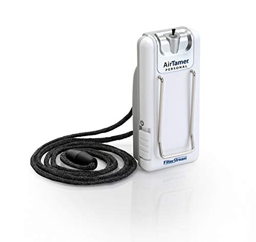 AirTamer A302 | Small Personal and Portable Air Purifier | Lithium Battery Operated | New Electrostatic Purification Technology Filters Odors, Dust, Germs, Mold, Smoke, Allergens and More