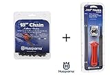 Husqvarna 531300439 18-Inch Pixel Saw Chain Bundle (Chain + File Kit)