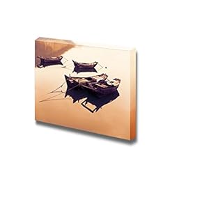 Traditional Chinese Fishing Boats Out of Wood on...