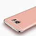 Coohole New Fashion Electroplate Hard Shockproof Case Cover for Samsung (Rose Gold, Galaxy S7)