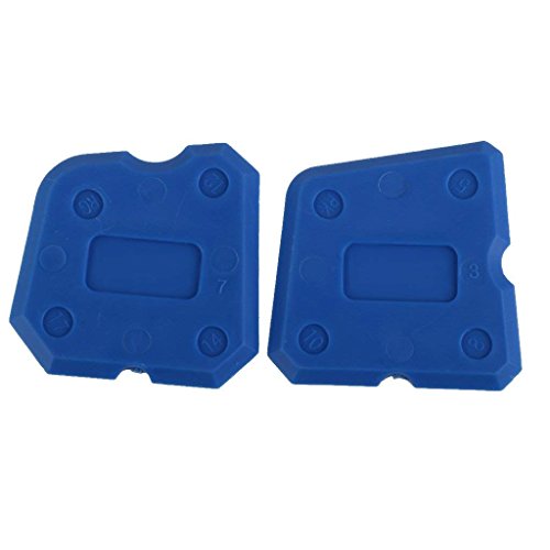 NiceButy 4PCS Caulking Tool Kit Joint Sealant Silicone Grout Remover Scraper Blue - Thumbnail 6