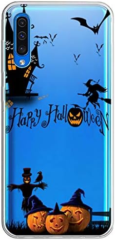 Jeack Floral Clear Samsung Galaxy A70 Case for Women/Girls,Pretty Phone Case for Galaxy A50/A30,Flower Design Transparent Slim Soft Drop-Proof TPU Bumper Cushion Silicone Cover Shell