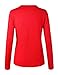 BILY Women's Unique Button Long Sleeve Soft Knit Cardigan Sweater Red XXX-Large