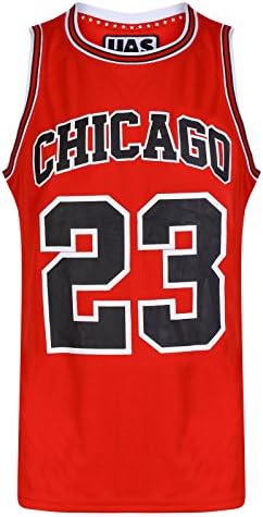 Mens Chicago Basketball Jersey Gym Vest Sports Top UrbanAllStars Sleeveless Tee