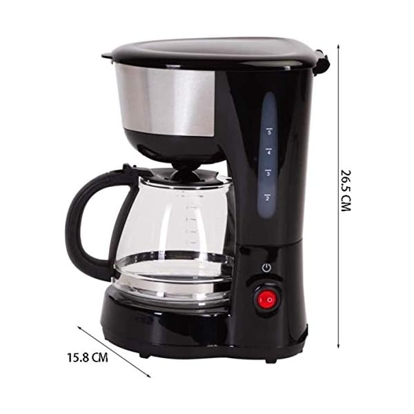 1yess Drip Kaffeemaschine, Elegantes Design, Six-Tasse Kaffee-Maschine, Anti-Tropf-Funktion, Stainless W, 750 ml… – Bild 3