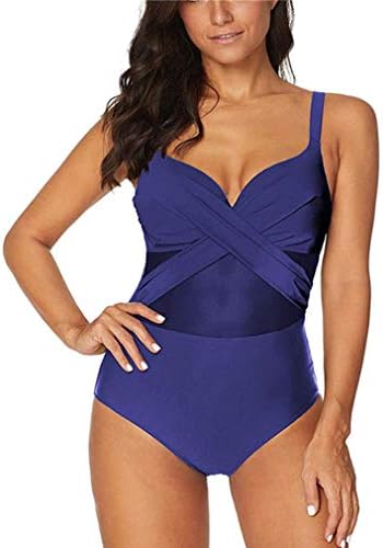 Achruor Swimming Costume for Women Swimwear for Ladies Sheer Mesh One-Piece Bathing Suit with Tummy Control Plus Size