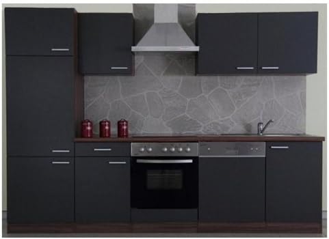 Mebasa Cucinab280ngc Kuche Moderne Kuchenzeile Hochwertige Einbaukuche 280 Cm Hochglanz Kuche Inkl Einbaugerate Einbaukuhlschrank A Einbauherd Glaskeramik Kochfeld Einbaugeschirrspuler Energieeffizienzklasse A Einbauspule Dunstabzugshaube