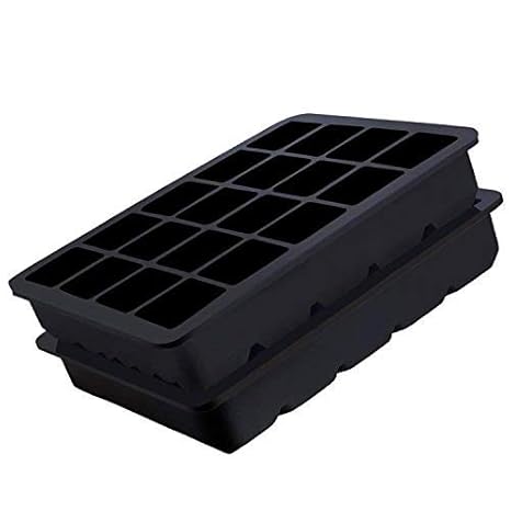 Ecoki Eiswürfelformen - 2er Pack Silikon Eiswürfelform für Whisky, Cocktails, Saft, Schokolade, Süßigkeiten, Götterspeise ode