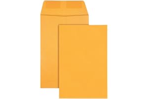 Quality Park Envelopes, 5-7/8 x 9 Inch Catalog Envelopes, Gummed Flaps, 24 lb Brown Kraft, 500 Count - Ideal for Mailing, Sto
