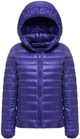 Women's Lightweight Packable Hooded Down Jacket Puffer Coat Blue M (Tag)