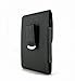 Samsung Galaxy S4/ S 4/ S IV/ i9500/ i9505/ L720 Vertical Leather Case with Magnetic closure with belt clip (Plus Size will Fit w/ Otterbox Commuter on) + Cell Phone Antenna Booster and Anti Radiation Shield
