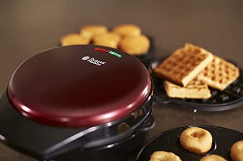 Russell Hobbs Gaufrier 3en1 900W, Plaque Gaufre, Cupcake et Donut - 24620-56 Fiesta - Cuisine A Vivre Russell Hobbs Gaufrier 3en1 900W, Plaque Gaufre, Cupcake et Donut - 24620-56 Fiesta
