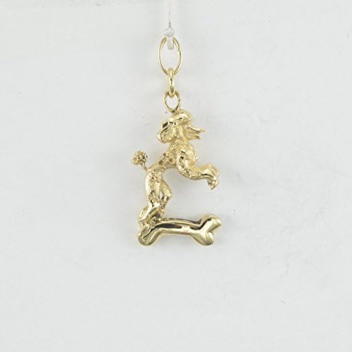 14K Poodle Charm fr Donna Pizarro's Animal Whimsey Collection of 14Kt Gold Dog Charms &amp; 14Kt Gold Poodle Jewelry