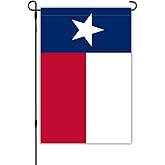 Texas State Garden Flag 12x18 Double Sided Texas Flags with Vivid Color for Yard Lawn Decoration, State Flag for Outdoor Indoor House Decor