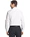Kenneth Cole Men's Chambray Slim Fit Solid Spread Collar Dress Shirt, White, 16