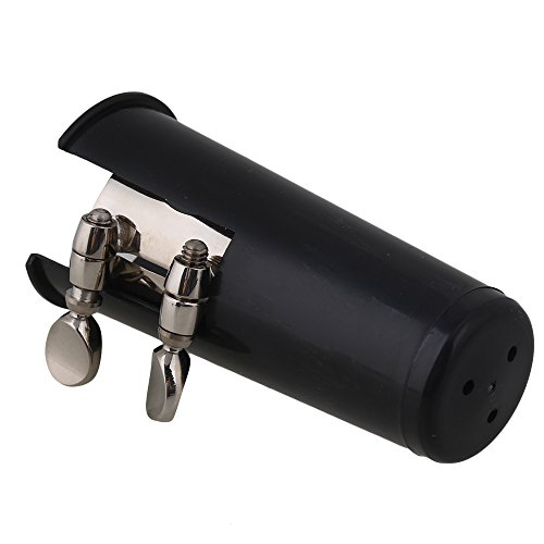 Black Plastic Clarinet Mouthpiece Cap (Sliver Ligature)