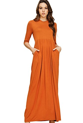 burnt orange dress plus size