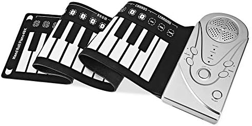 Uranus DC - Portable 49 Key Folding Electronic Piano Silicone Rubber Keyboard Hand Roll Piano Flexible Adults Practice Musical Gifts