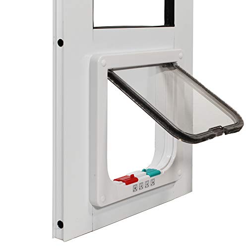 Whiskers & Windows Cat Door for Sliding Glass Door, Adjustable Heights