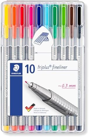 St 334 SB10 Triplus Assort Pen (Pack de 10)