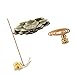 MEDOOSKY Brass Lotus Stick Incense Burner and Cone Incense Holder