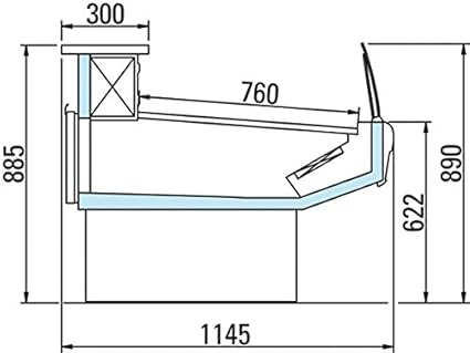 arneg nevera mostrador Dallas 3 3750 selbstbedienung, sin ...