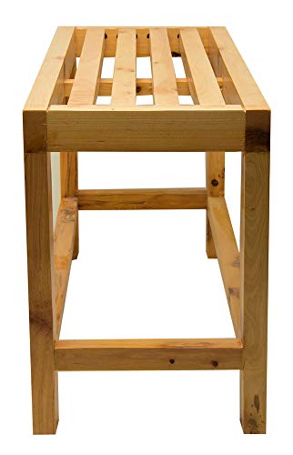 ALFI brand AB4401 26-Inch Solid Wood Slated Single Person Sitting Bench